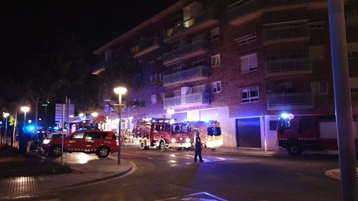 Ferit per inhalació de fum en un incendi a Vila seca