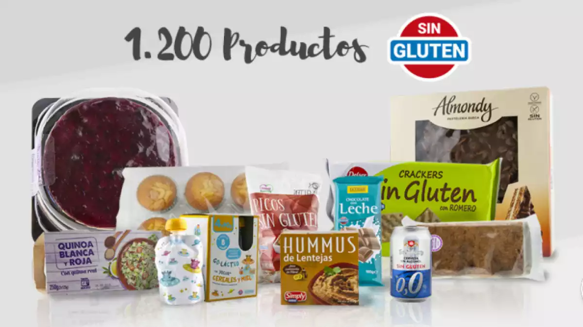 Mercadona té més d'un miler de productes sense gluten