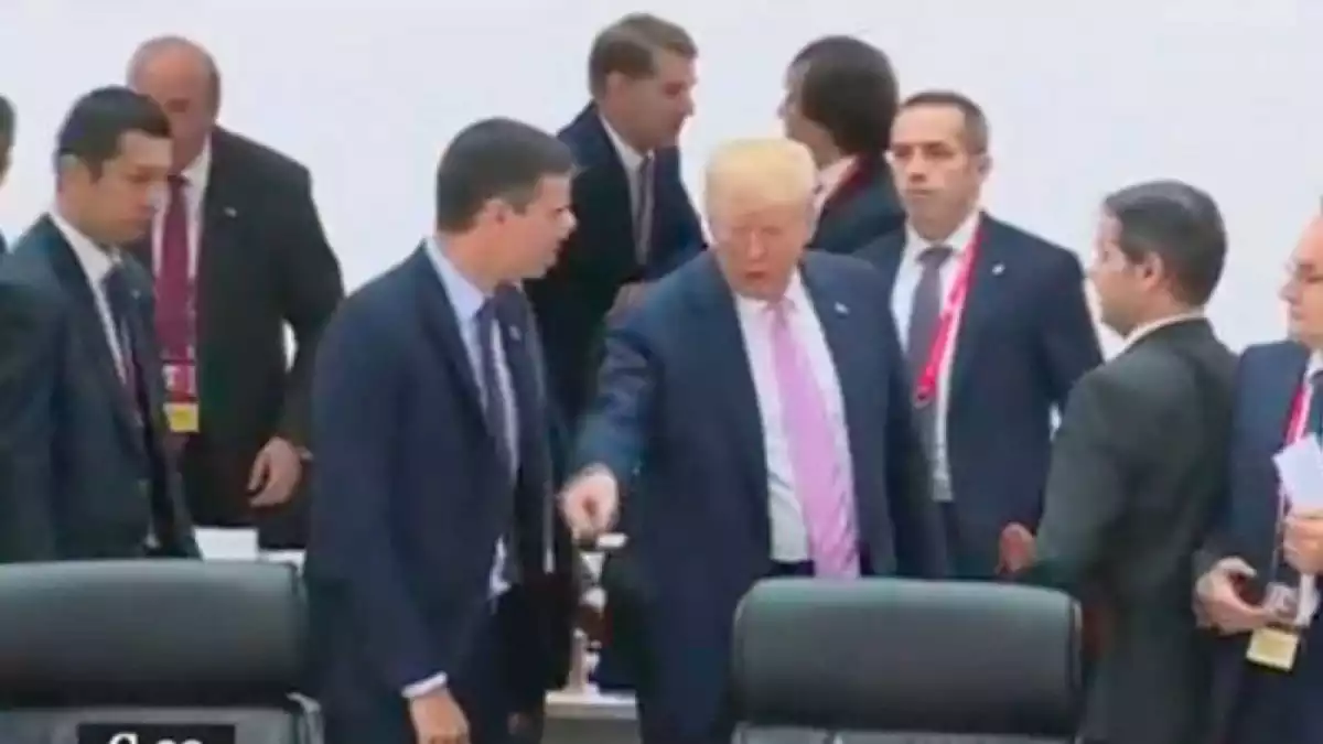 El gest de Trump a Sánchez durant el G-20
