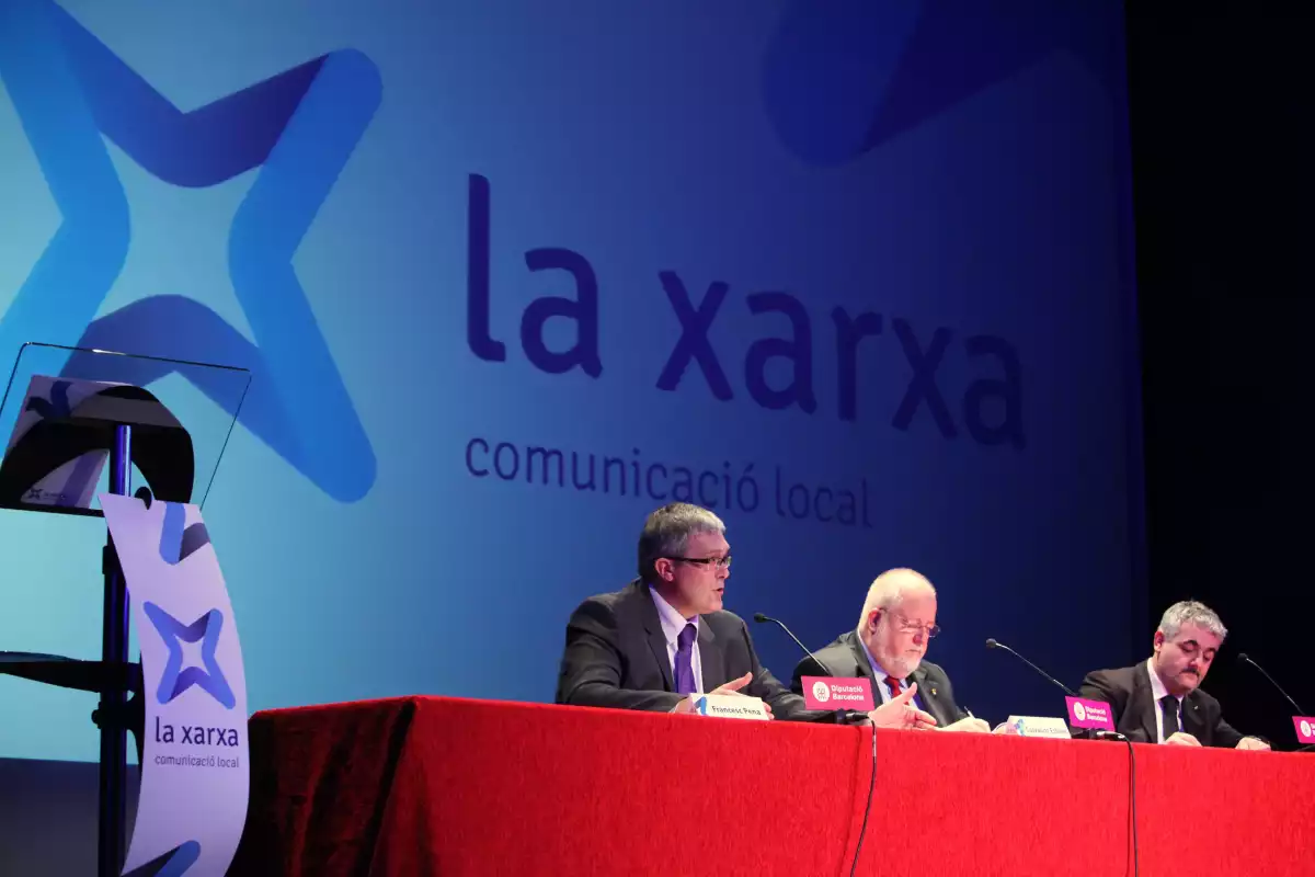 El conseller delegat de la XAL, Francesc Pena, a l'esquerra