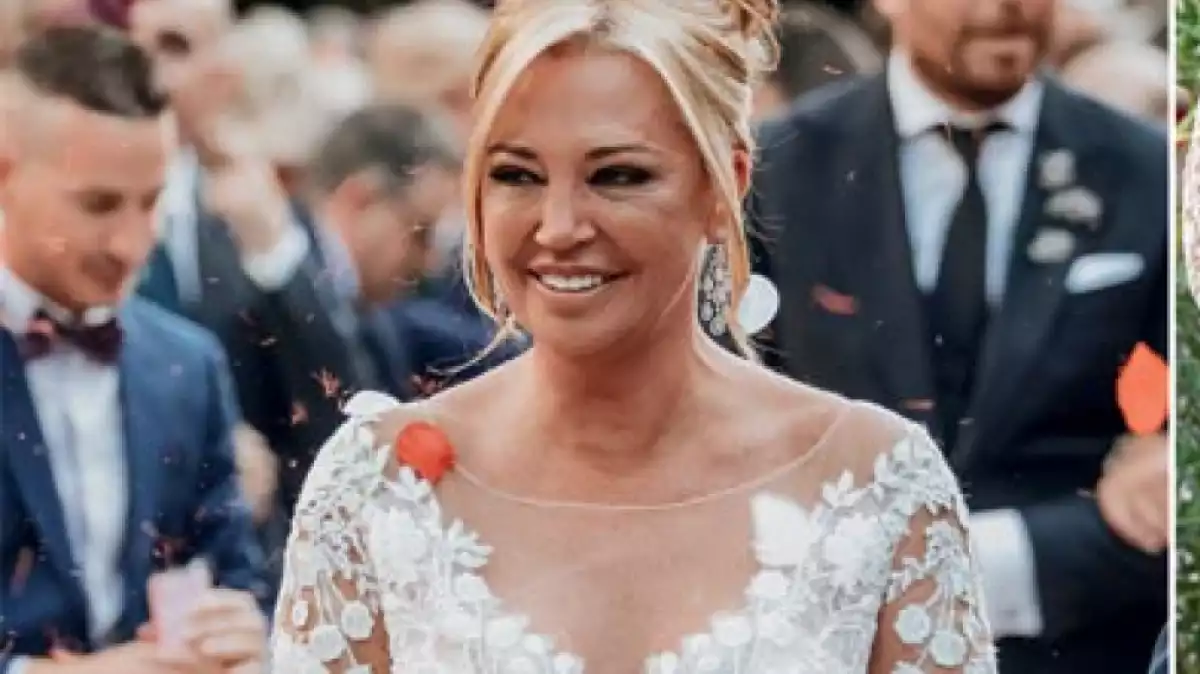 Revelats els detalls del vestit de núvia de Belén Esteban