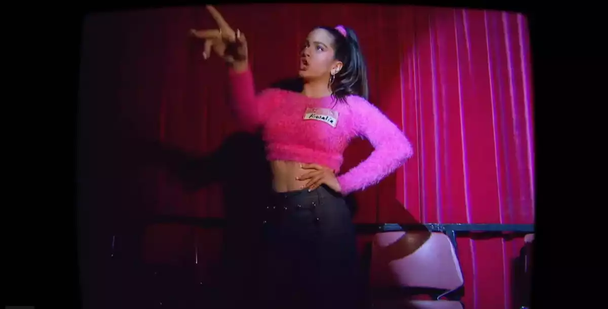Rosalía en el seu nou videoclip 'Fucking money man'