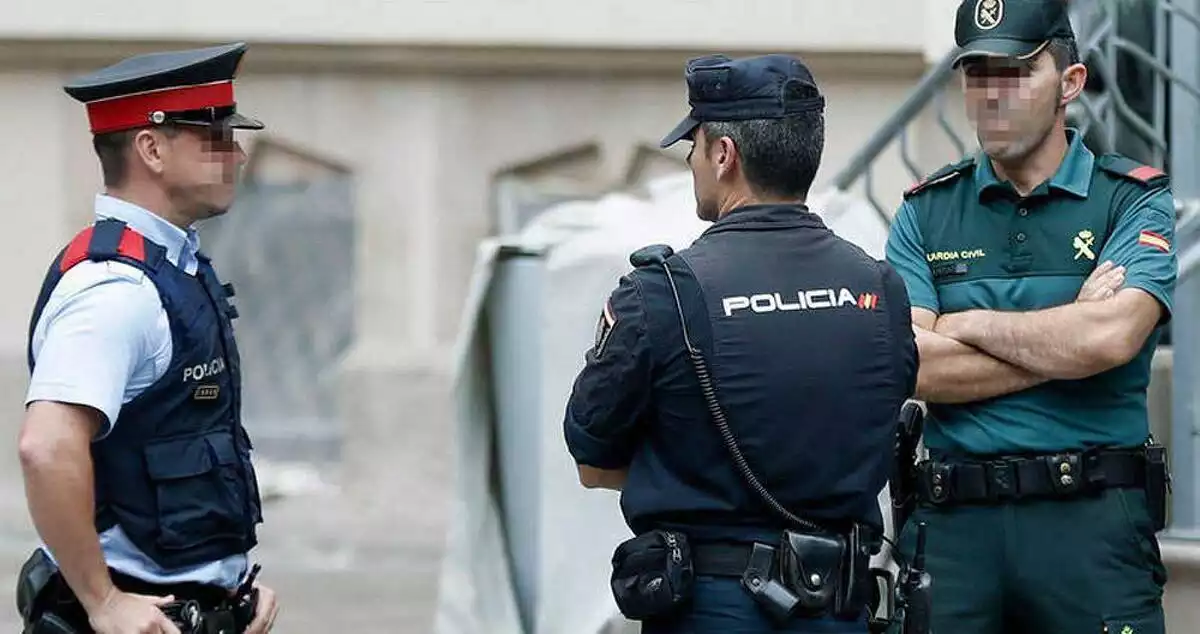 Mossos, Policia Nacional i Guàrdia Civil