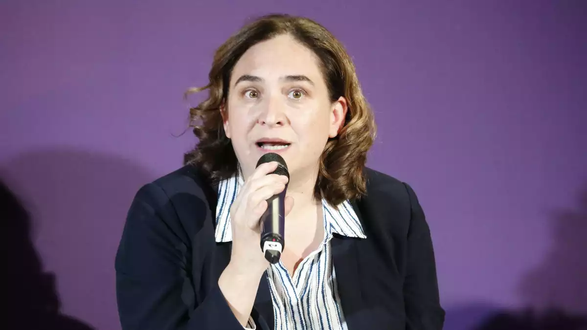 Ada Colau, en un acte electoral d'En Comú Podem a Girona el 5 de novembre de 2019
