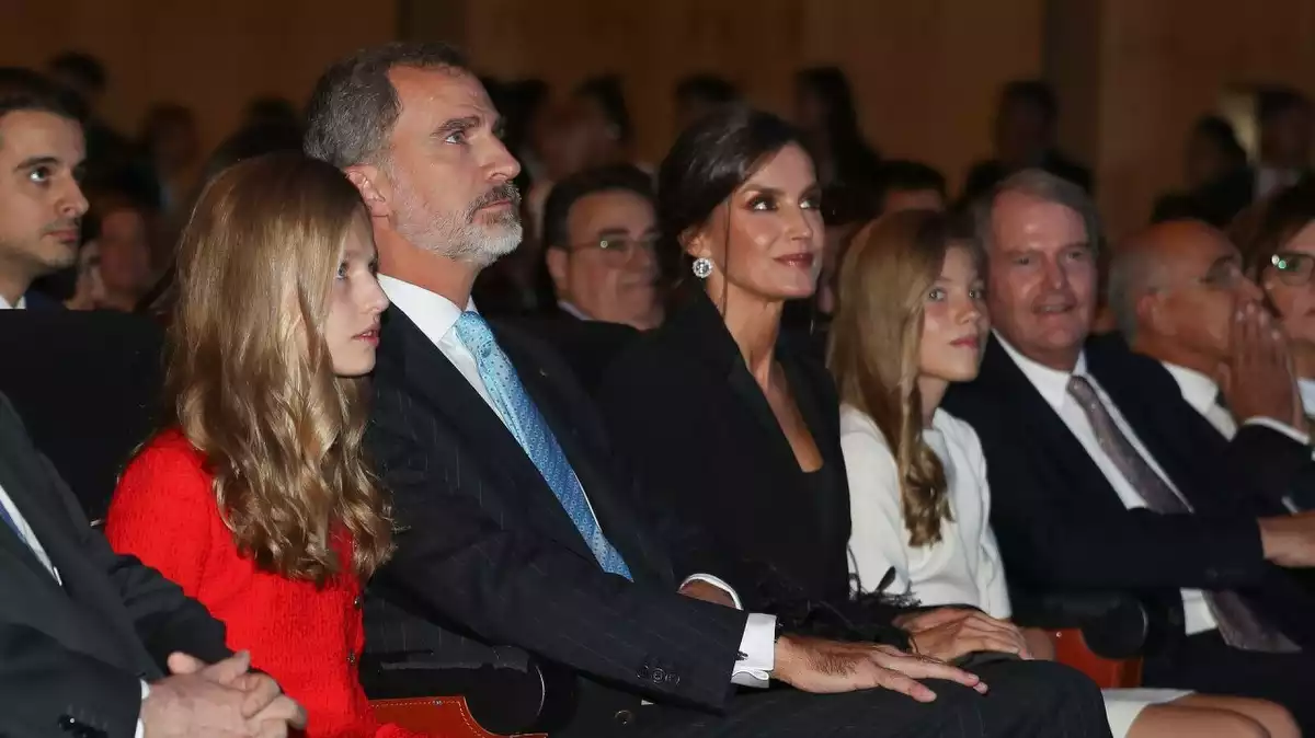 La família reial durant la seva visita a Catalunya pel Premis Princesa de Girona