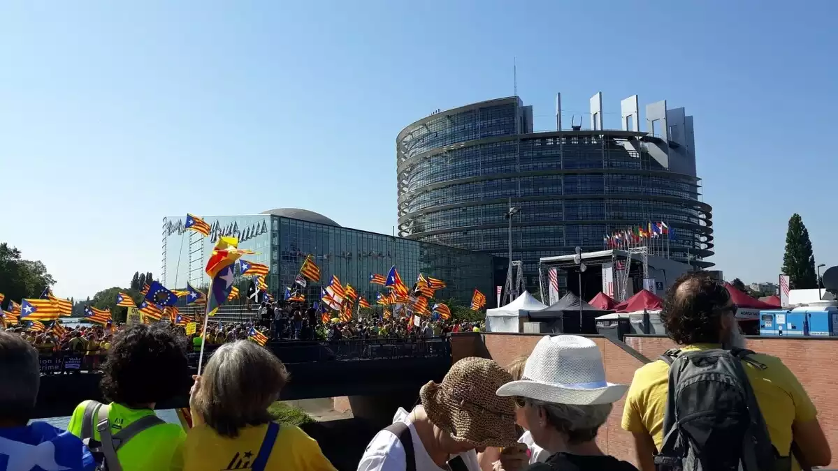 Manifestació independentista del 2 de juliol a Estrasburg