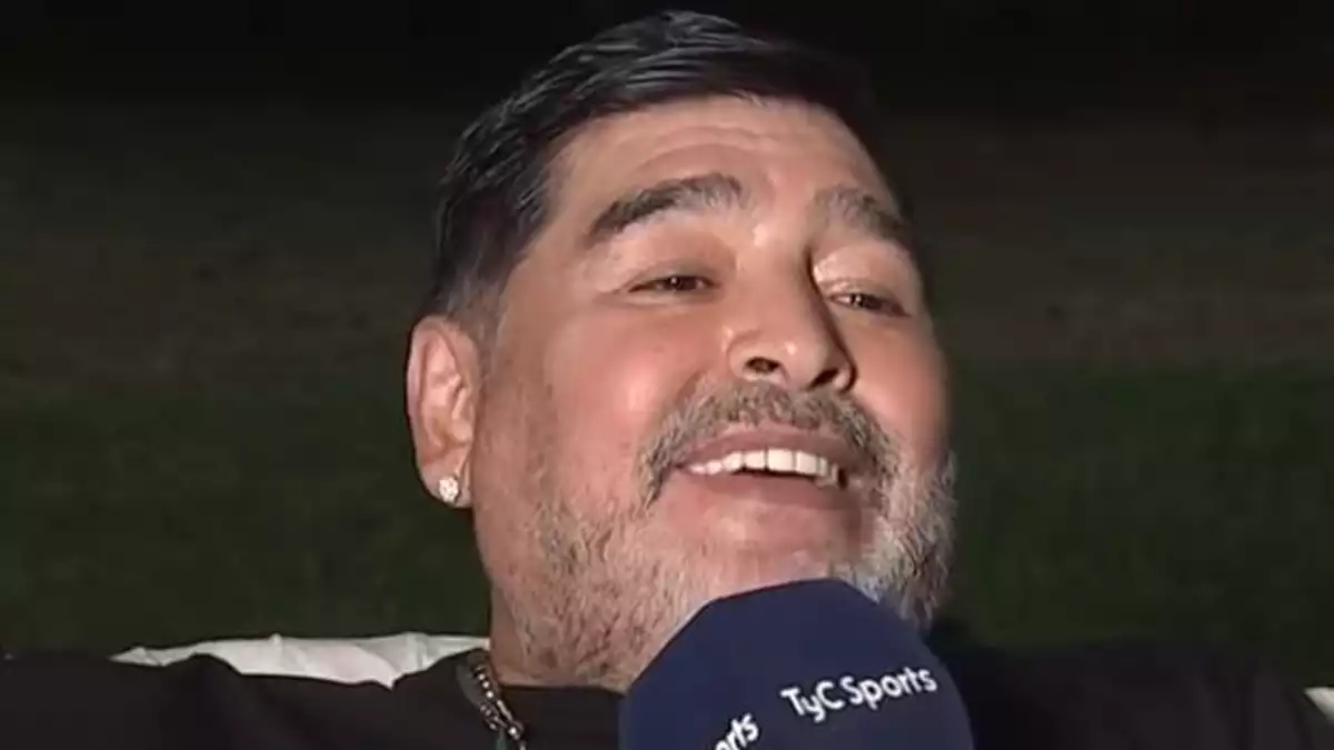 Maradona en una entrevista a 'TyC Sports'
