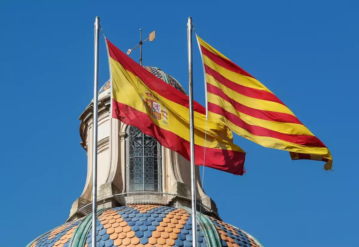 senyera i bandera espanyola