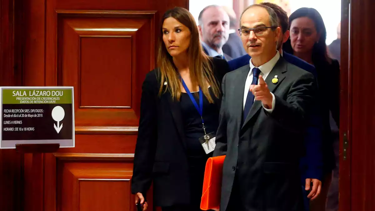 Jordi Turull després de recollir les credencials de diputat el 20 de maig de 2019