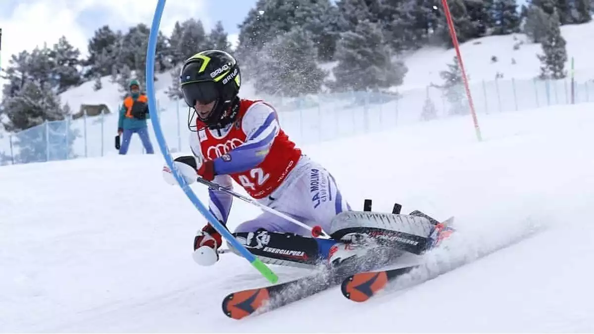 Iu Vidal, jove promesa catalana de l'esquí alpí