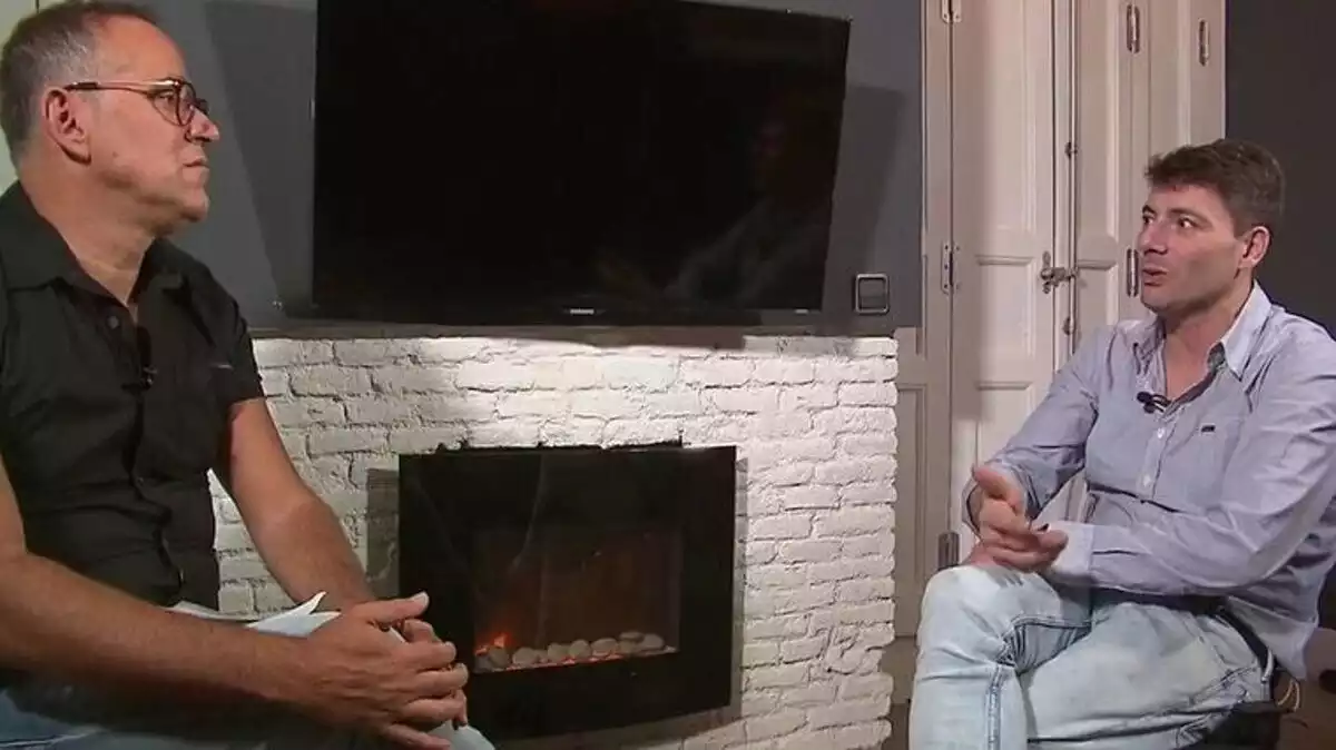 Aurelio Manzano i Fran Álvarez en una entrevista a Telecinco