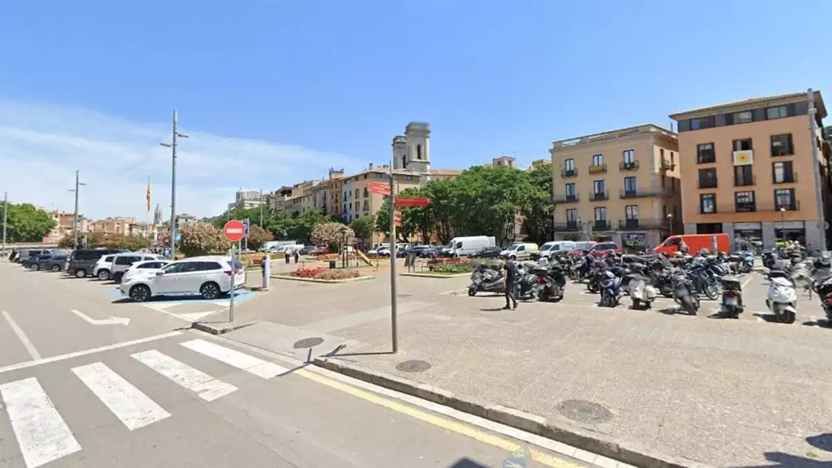 La plaça Catalunya de Girona