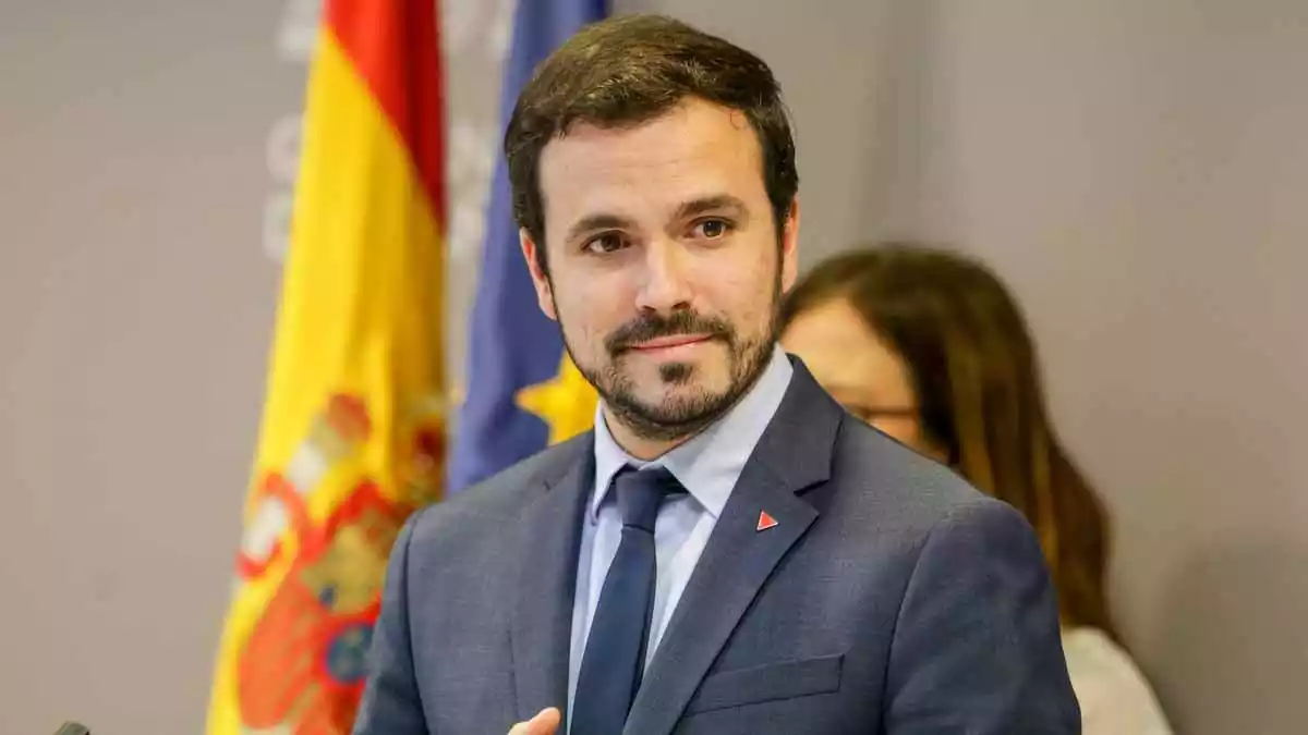 Alberto Garzón, ministre de Consum, el 21 de febrer de 2020