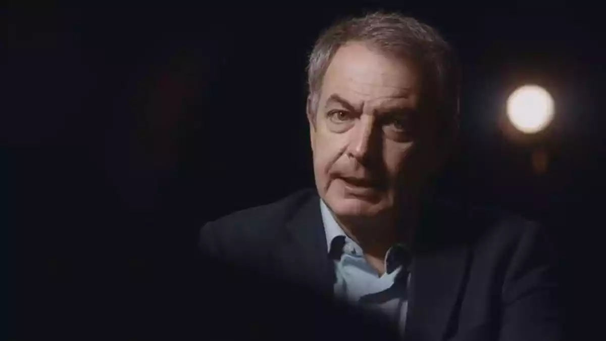 José Luis Rodríguez Zapatero, durant l'entrevista a 'Quatre gats', de TV3, el 26 de març de 2020.