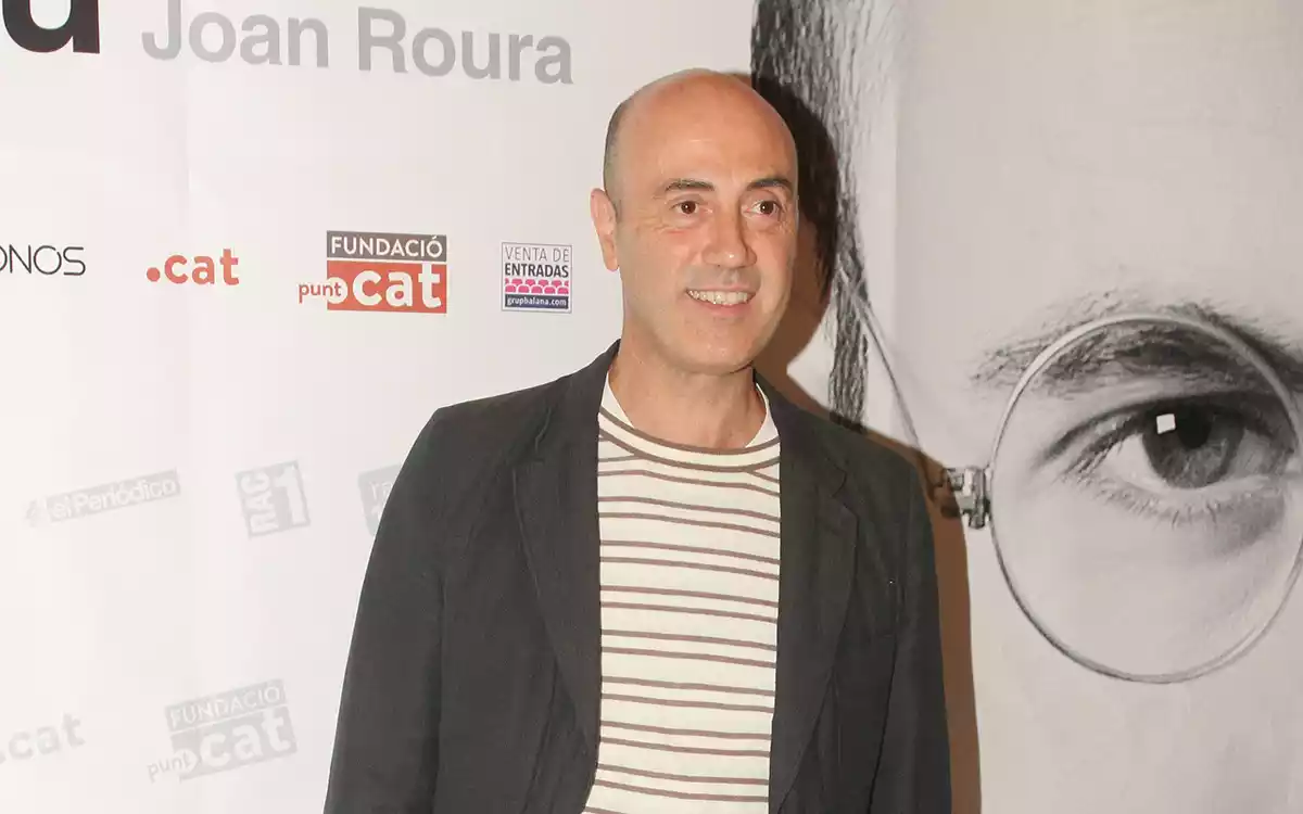 Tomàs Molina en la presentació de l'obra 'iTime, Peyu', el 2015
