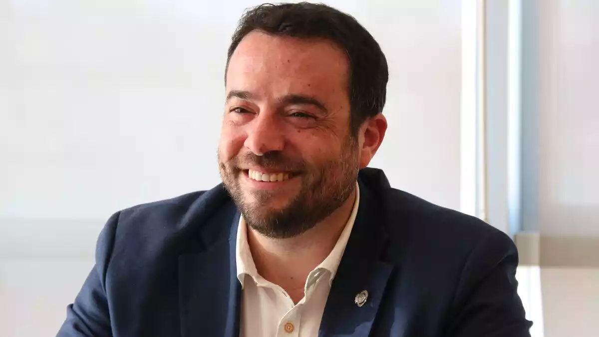 L'alcalde de Badalona, Àlex Pastor, el 17 de febrer de 2020 després de tornar de la seva baixa