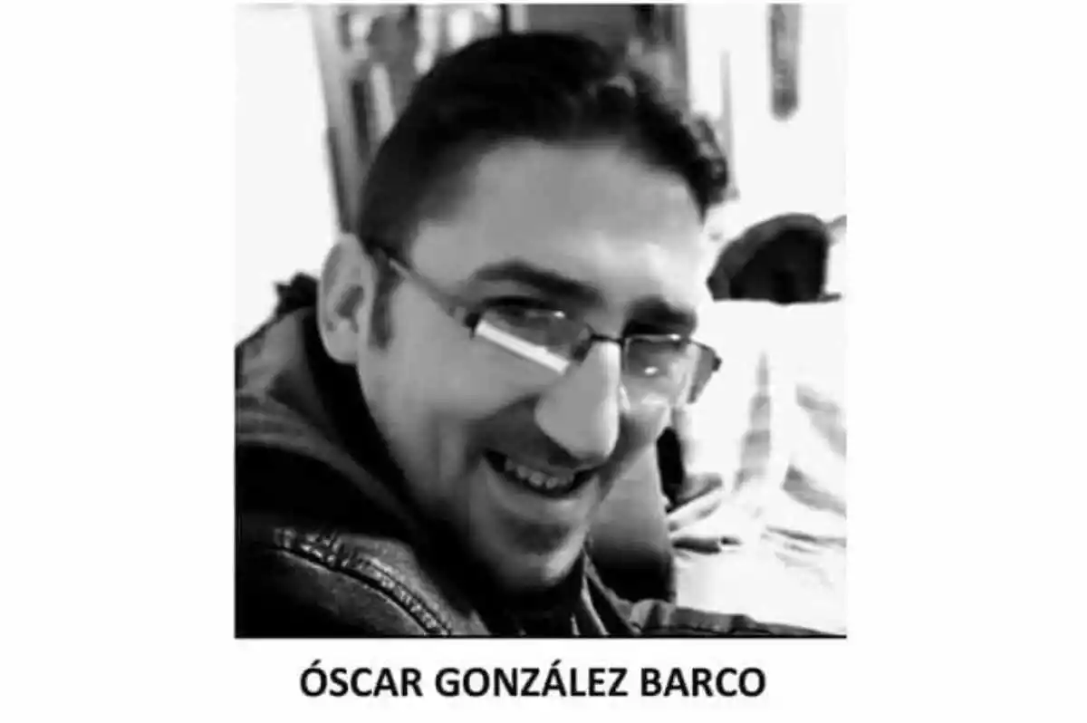 Imatge del cartell del desaparegut Óscar González Barco