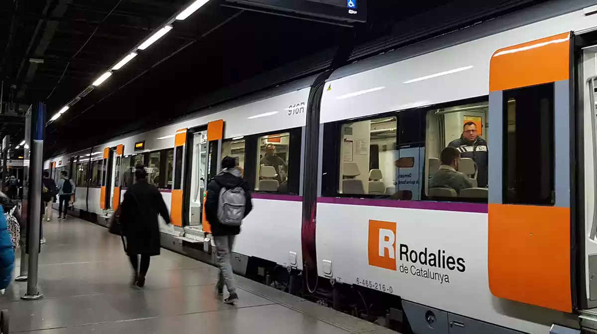Imatge d'arxiu d'un tren de Rodalies de Catalunya