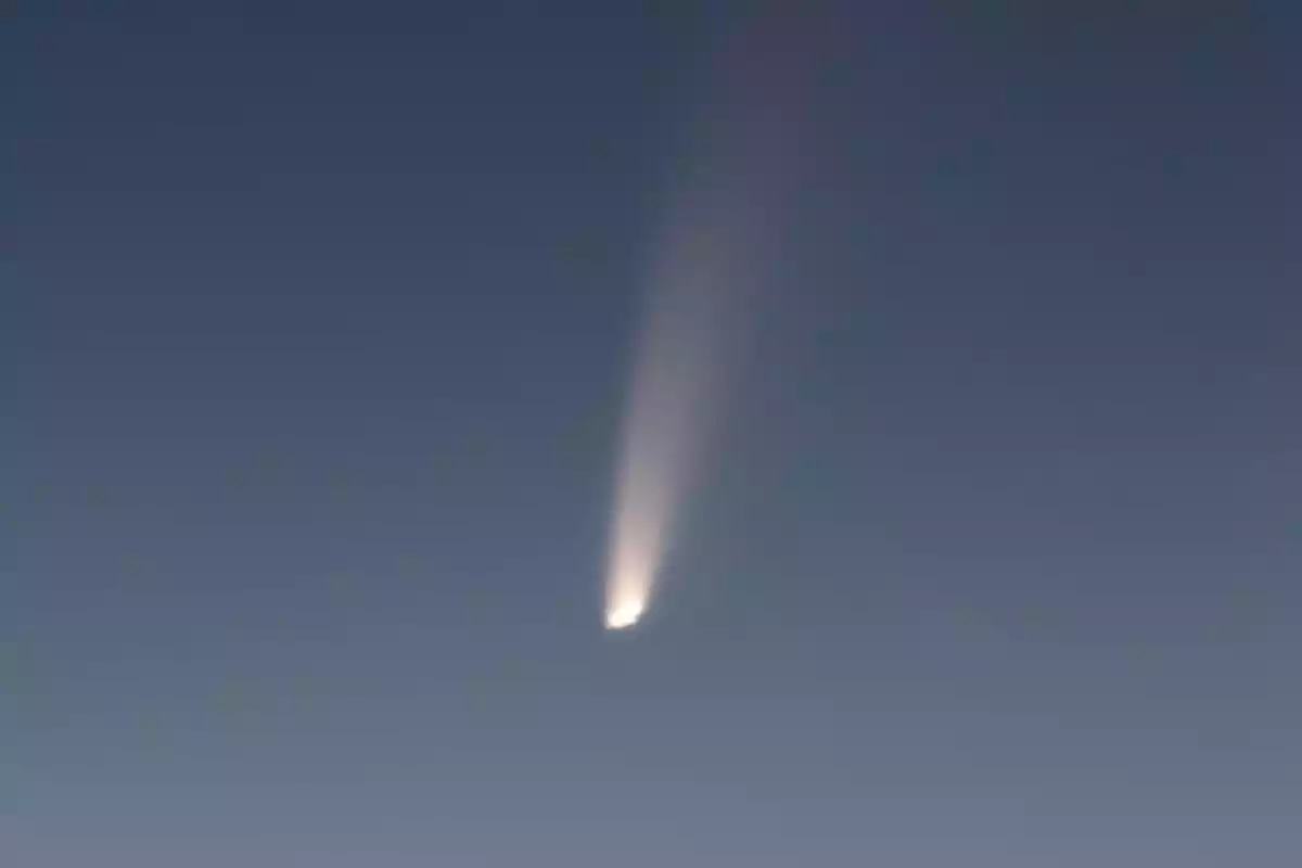 Imatge del cometa 'Neowise' captat des del Pallars Sobirà