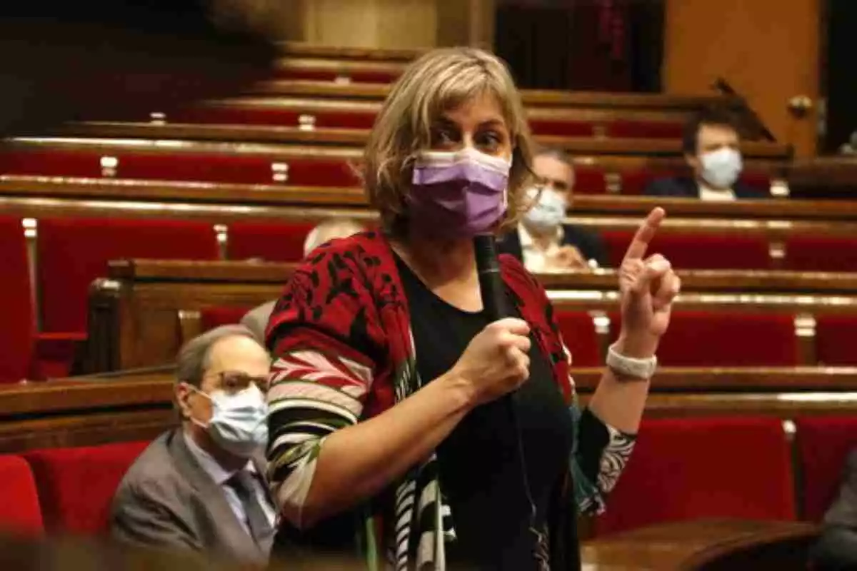 La consellera de Salut, Alba Vergés, al Parlament de Catalunya