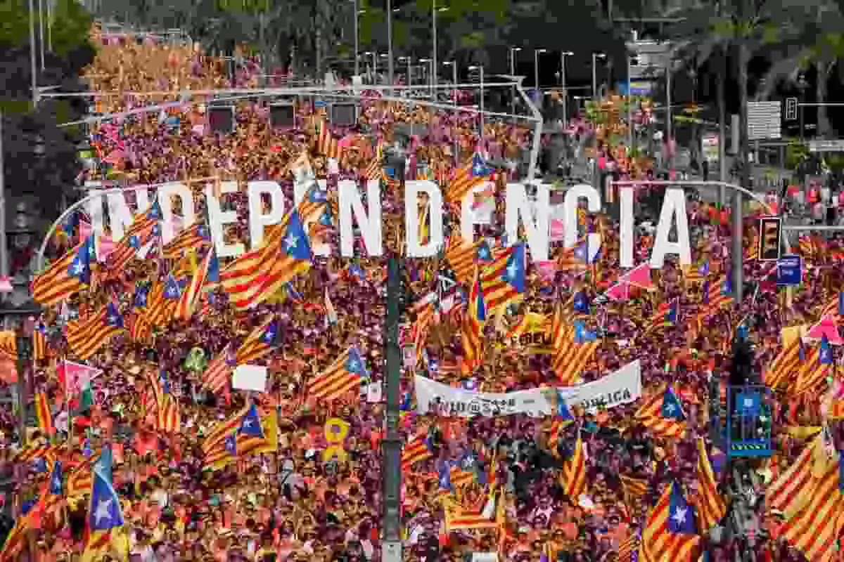 Manifestació per la independència de Catalunya