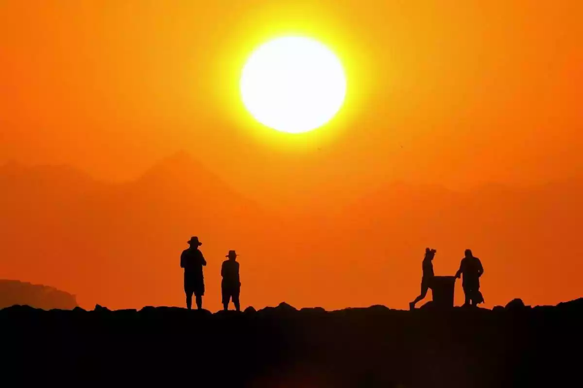 Imatge d'una sortida de sol a Fuengirola, Màlaga