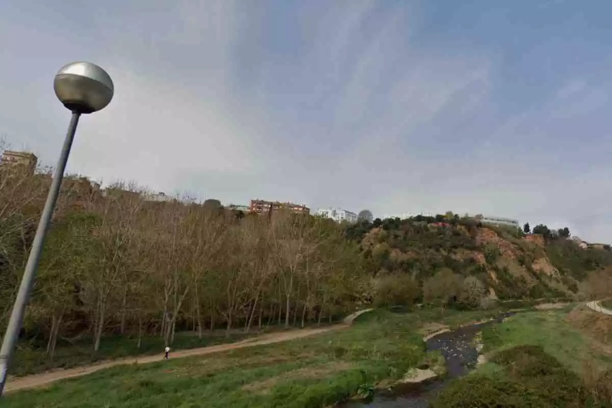 imatge de la zona verda pròxima al Riu Ripoll a Sabadell
