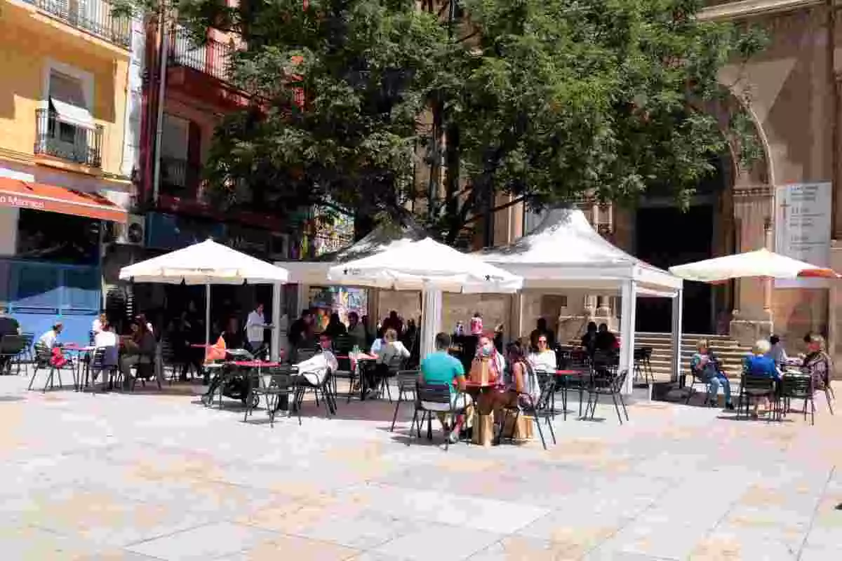 Terrassa d'un bar de Lleida