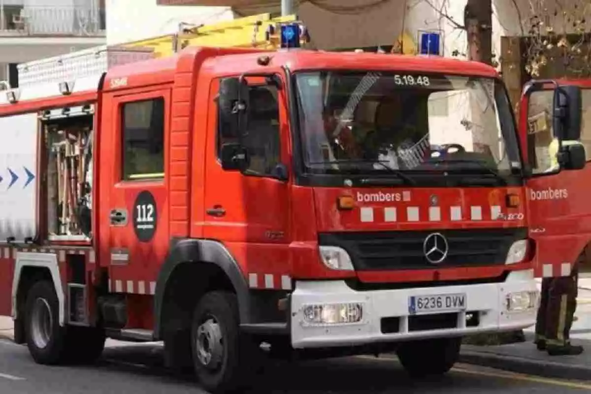 Un camió dels Bombers de la Generalitat