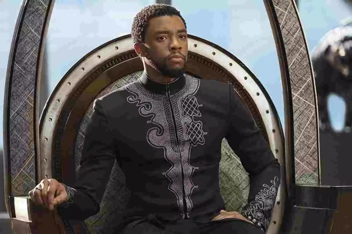 Fotograma de la pel·lícula 'Black Panther', en què Chadwick Boseman interpreta el paper del rei T'Challa