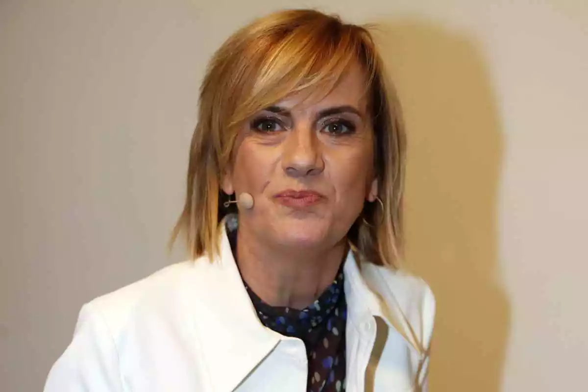 Gemma Nierga durant la presentació del llibre 'Tres días en la cárcel' a Madrid el 27 de febrer de 2019