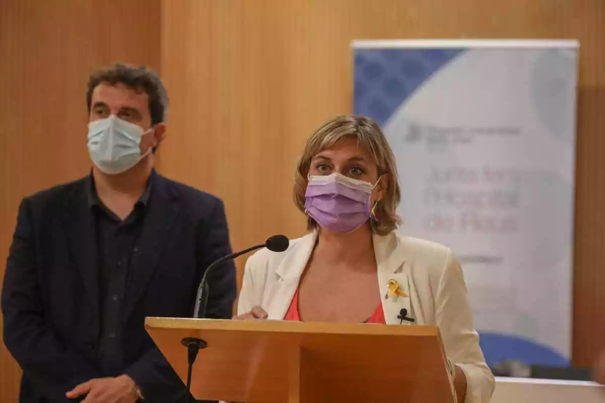 La consellera Alba Vergés a l'Hospital Universitari Sant Joan de Reus