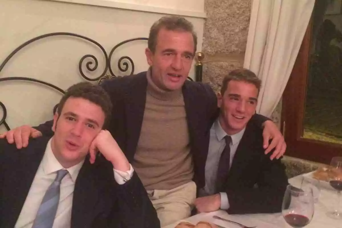 Alessandro Lequio amb els seus dos fills, Álex i Clemente