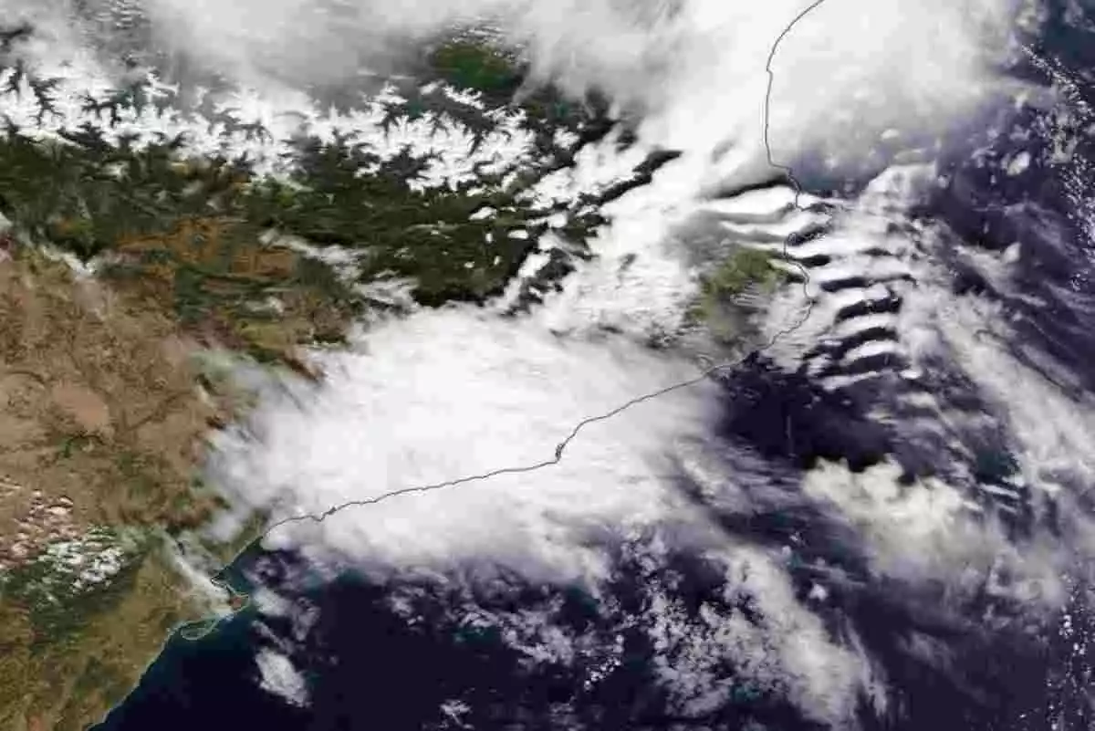 Imatge del satèl.lit MODIS de Catalunya