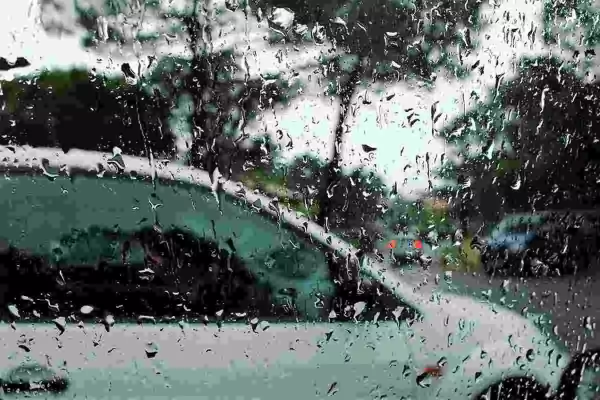 Imatge d'un dia de pluja a Catalunya