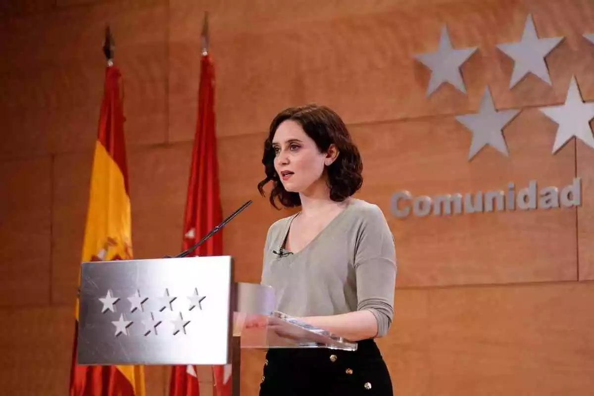 La presidenta de la Comunitat de Madrid, Isabel Díaz Ayuso.