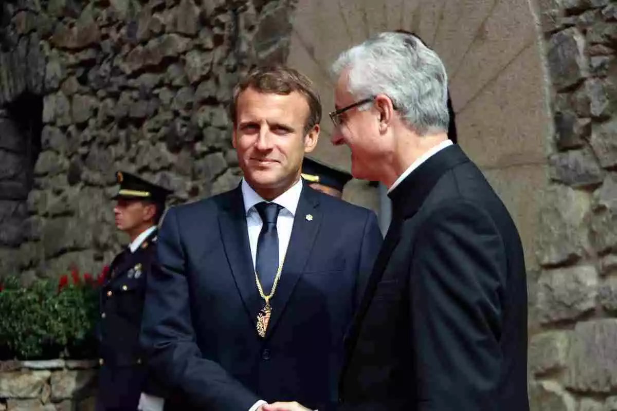 El president francès i copríncep d'Andorra Emmanuel Macron