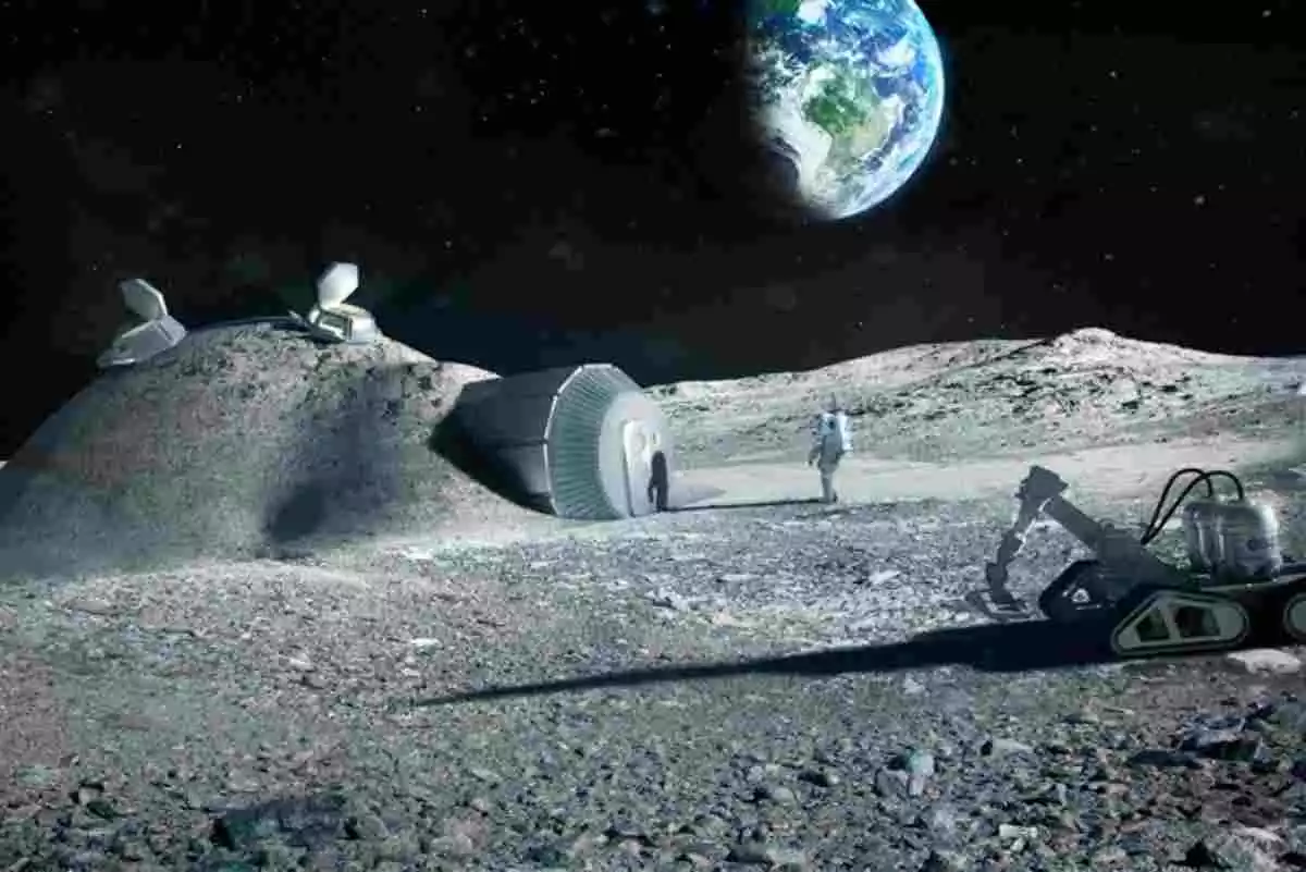 Imatge il·lustrativa d'una missió humana a la Lluna