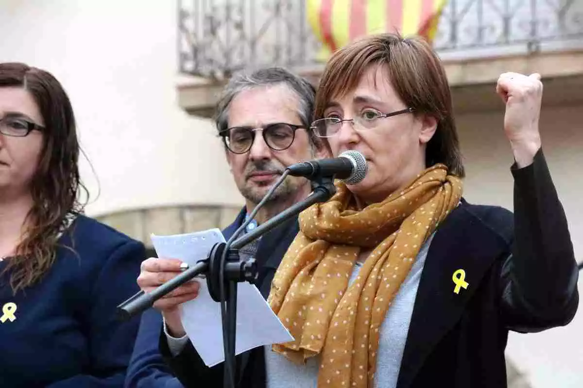 Anna Puigdemont, germana de Carles Puigdemont i membre de l'executiva de JxCat a la Selva.
