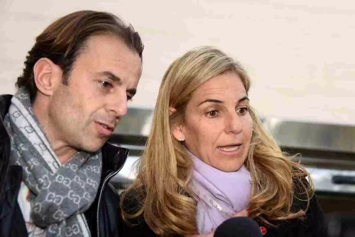 Arantxa Sánchez Vicario amb el seu exmarit Josep Santacana