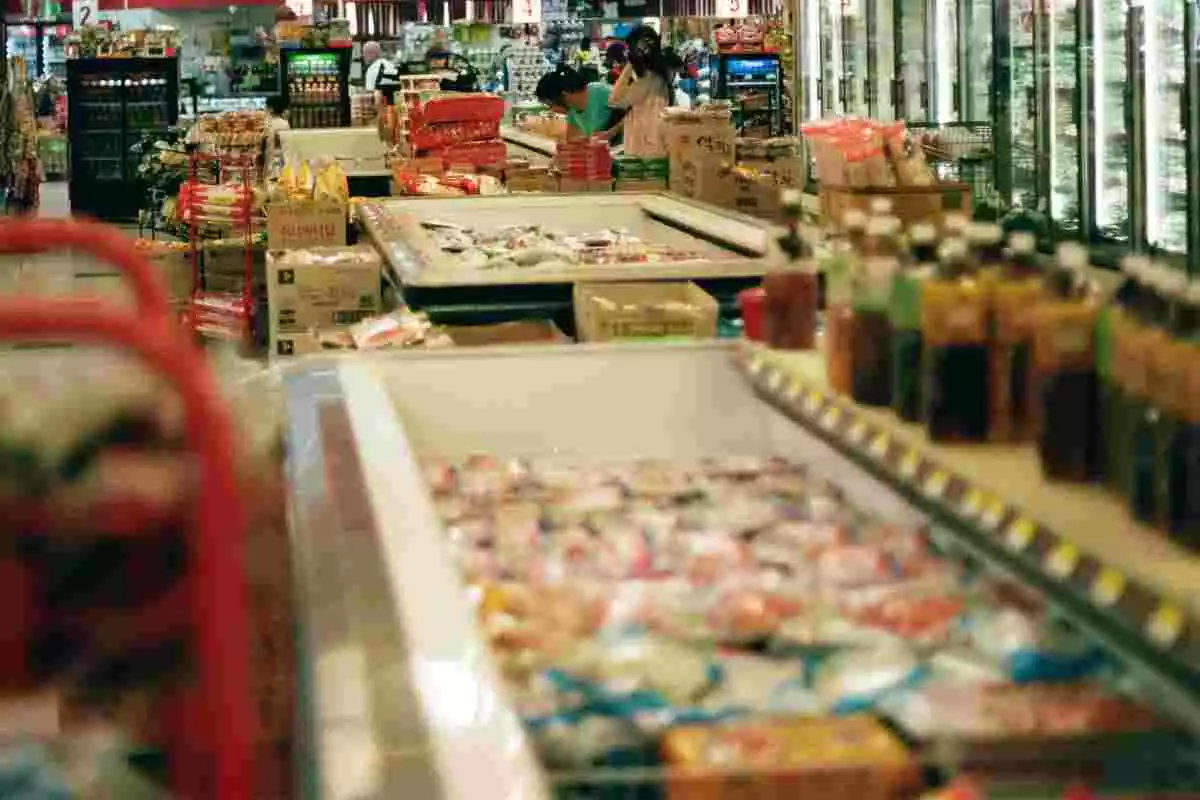 Imatge de l'interior d'un supermercat