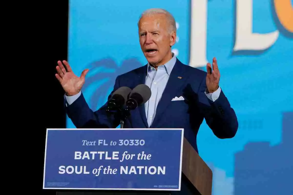 Joe Biden, polític demòcrata dels Estats Units, durant la campanya a Florida