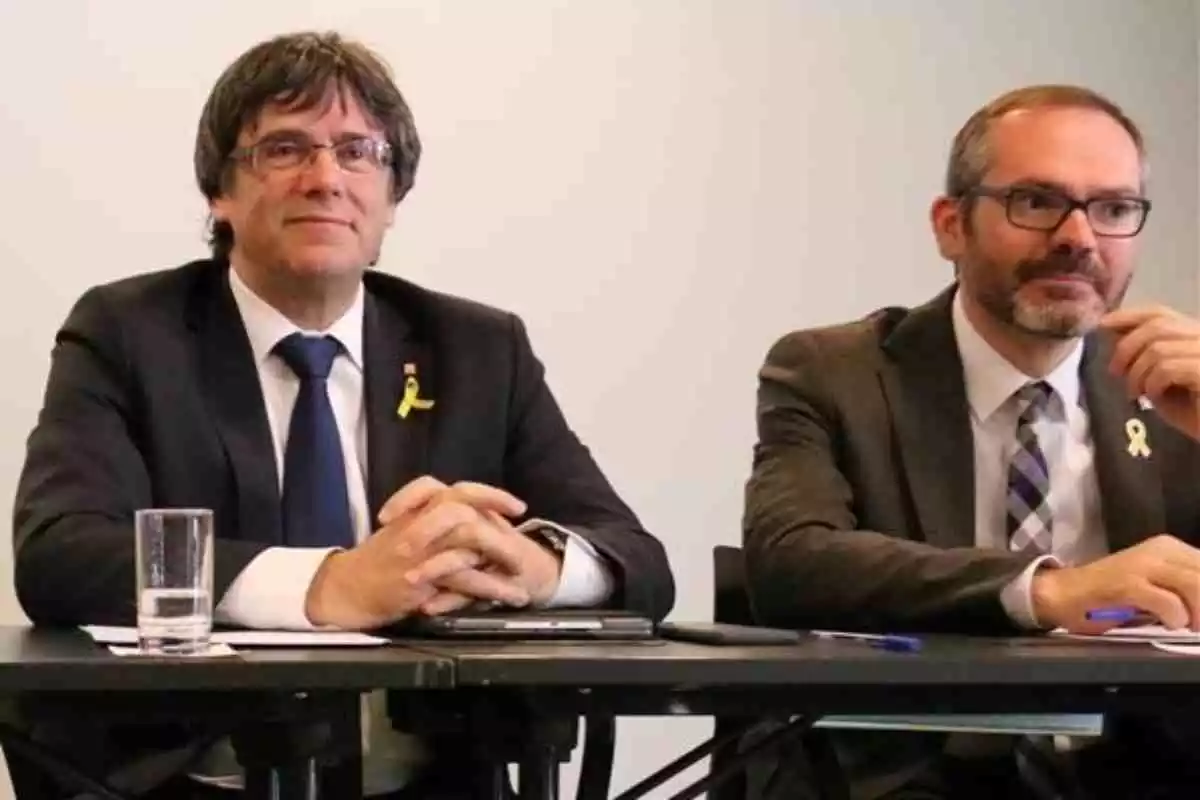 Carles Puigdemont i Josep Costa.