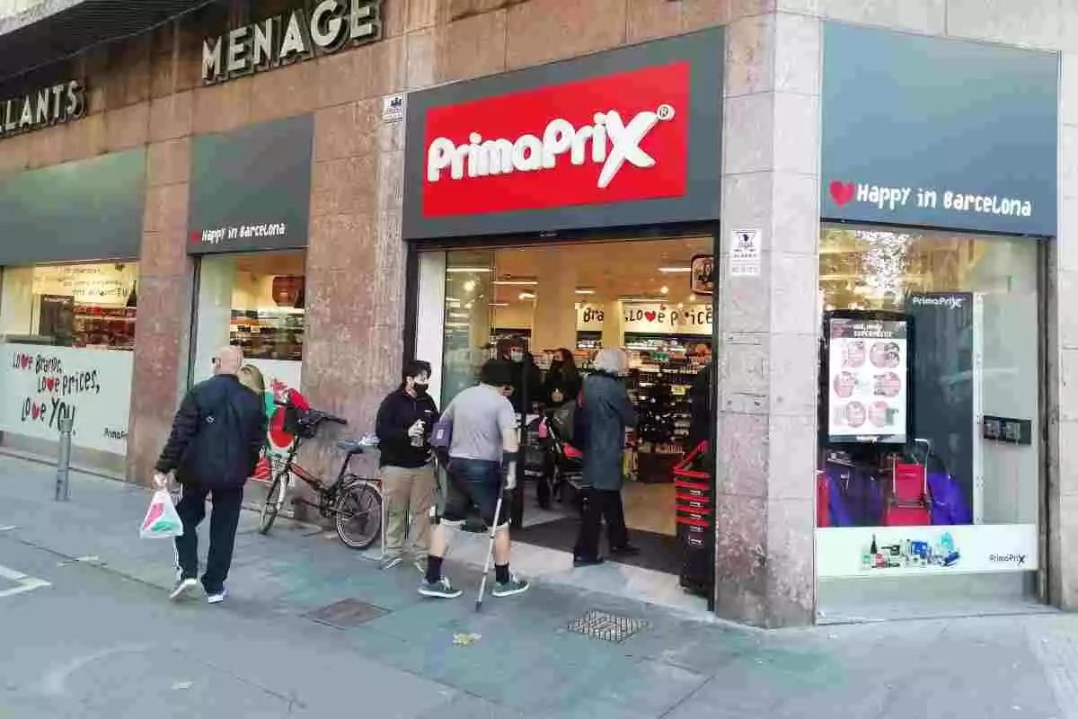 El supermercat Primaprix inaugurat a la ciutat de Barcelona el 22 de desembre de 2020