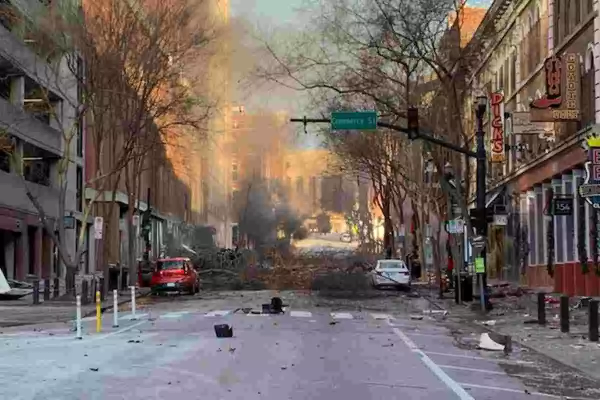 Explosió d’un cotxe a Nashville (Estats Units) el 25 de desembre de 2020