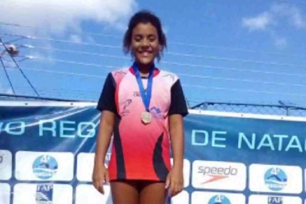 La jove nedadora de 14 anys Mariana Franklin Ferreira