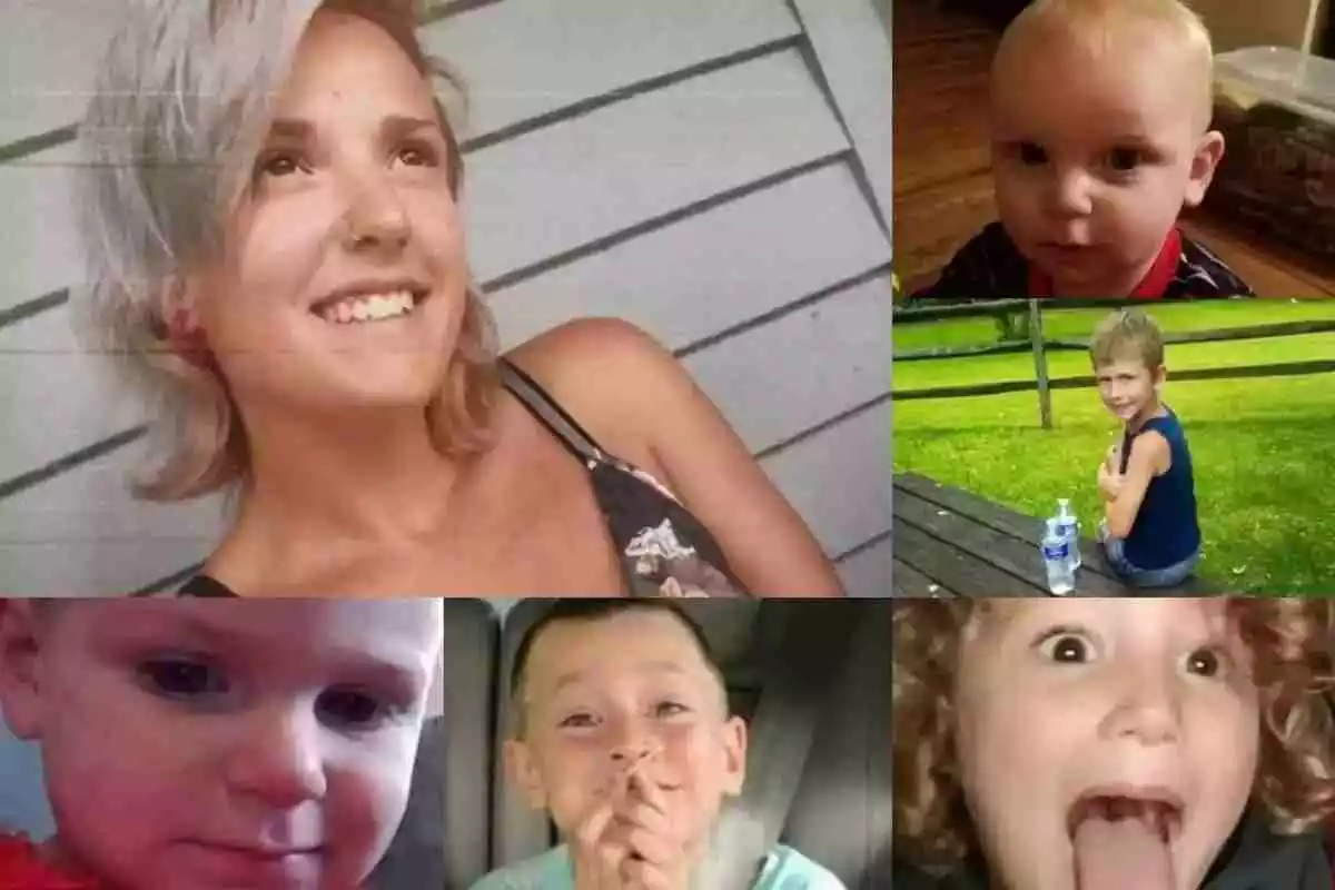 Conjunt de fotografies de la mare de 25 anys i els 5 fills que ha matat, als Estats Units