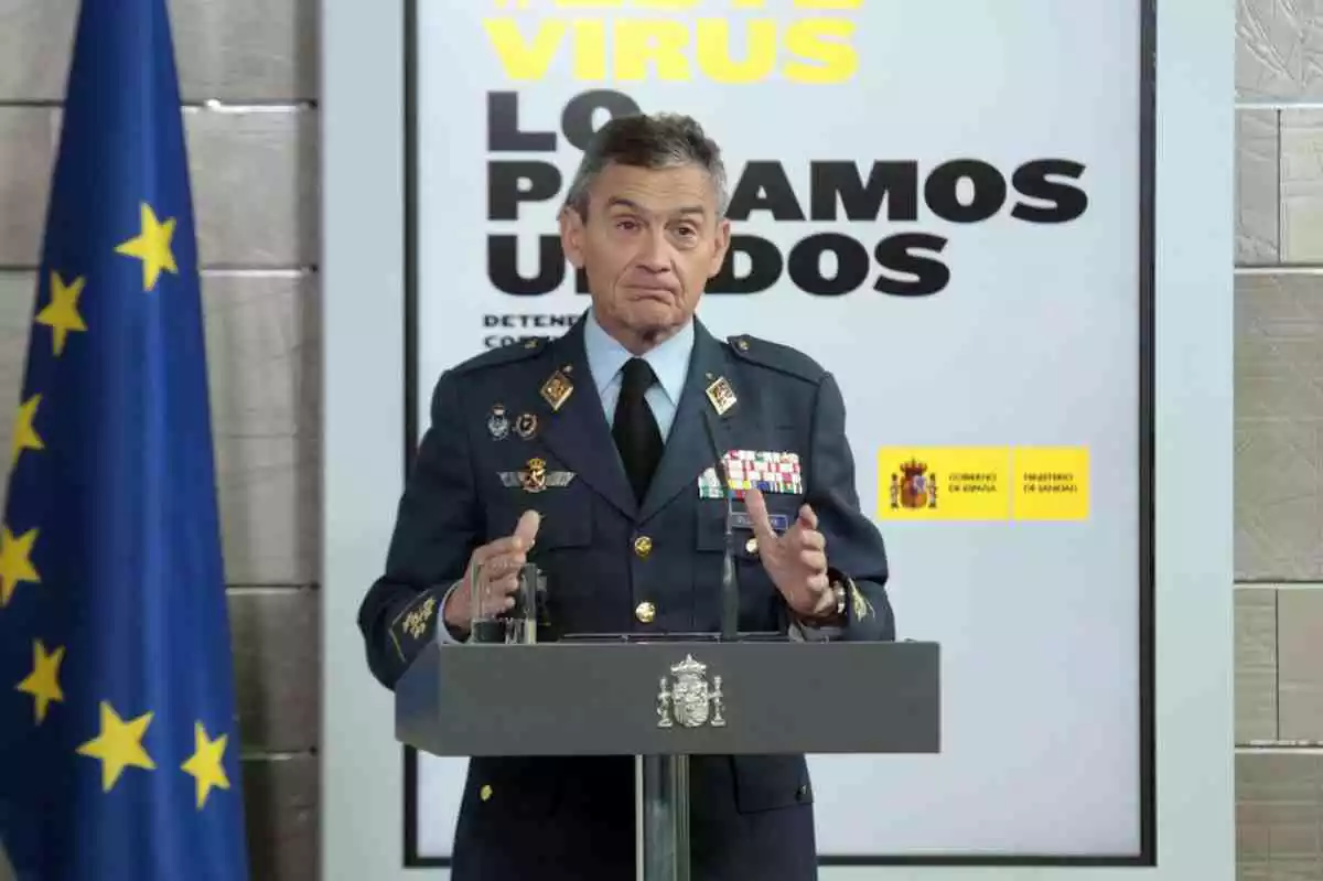 El cap de l'Estat Major de la Defensa, Miguel Ángel Villarroya.