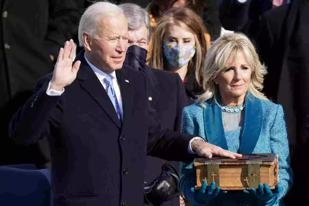 Joe Biden és investit com a 46è president dels Estats Units davant del Capitoli, a Washington
