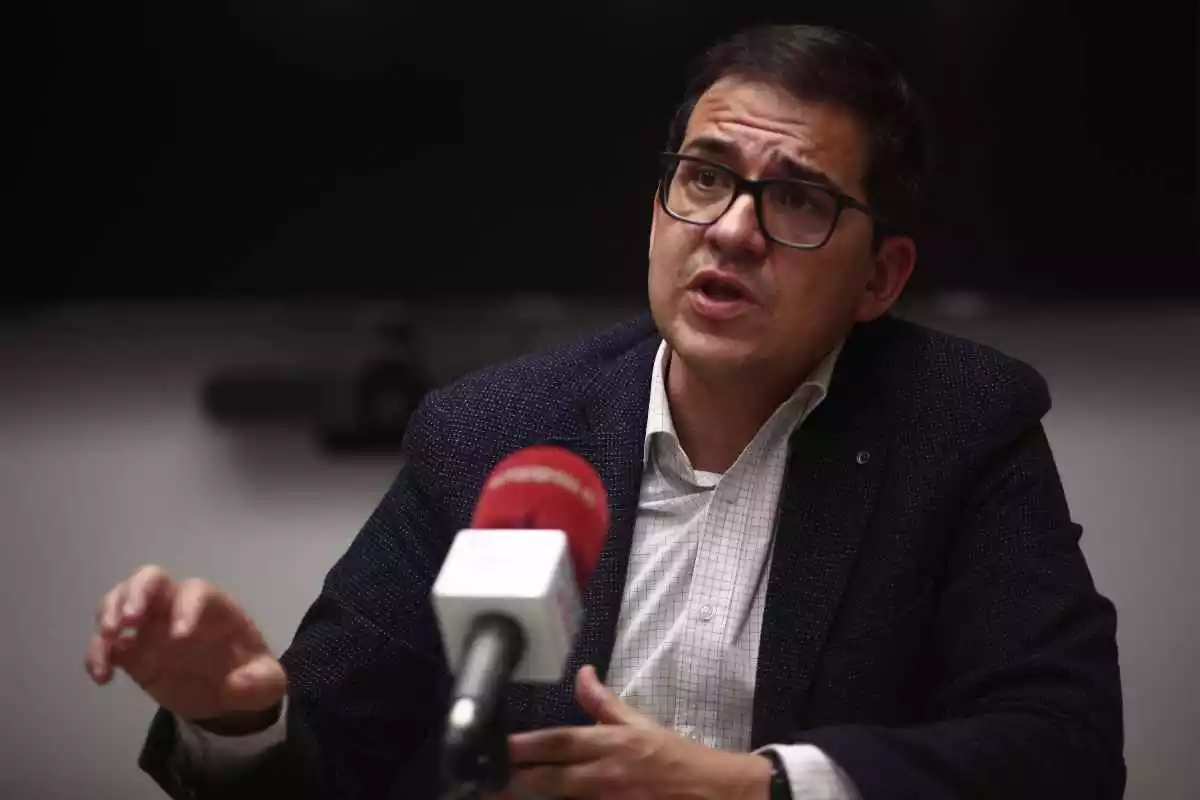 El vicesecretari adjunt de Ciutadans, José María Espejo-Saavedra, durant una entrevista amb Europa Press